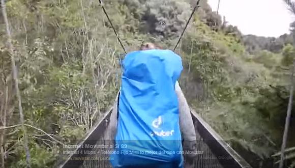 ​Turistas franceses caen a un lago tras colapso de puente colgante