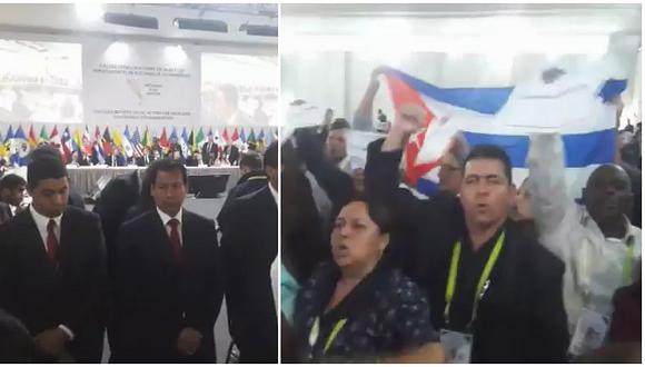 Cumbre de las Américas: Partidarios de Castro abuchean al secretario general de la OEA (VIDEO)
