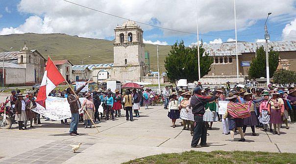 Levantan paro en Coporaque - Espinar