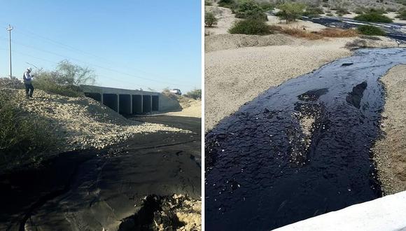 Denuncian derrame de residuos industriales en La Huaca 
