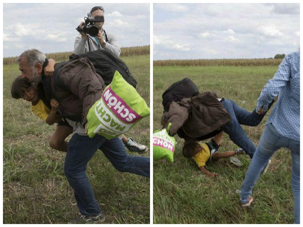 ​Refugiado pateado por Petra Laszlo: “Mi hijo y yo pudimos morir”