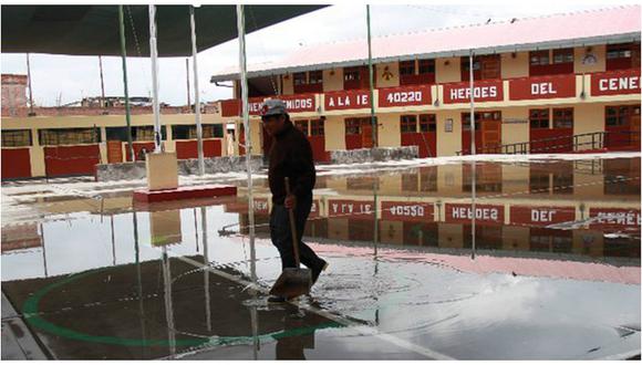 Cerca de 400 colegios en todo el país han resultado afectados por las lluvias