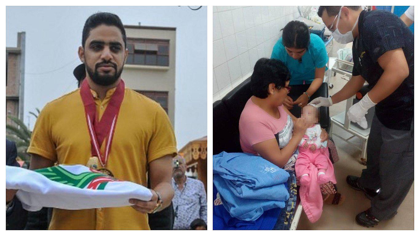 Empresario árabe pidió rezar por bebé con hidrocefalia que fue operada (FOTOS)