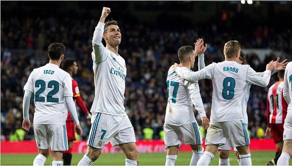 ​Real Madrid derrotó 6-3 a Girona con cuatro goles de Cristiano Ronaldo (VIDEO)