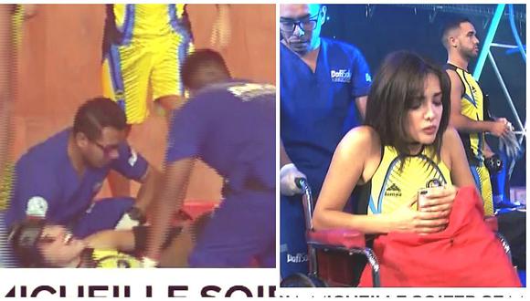 Rosángela Espinoza sufre lesión en vivo y Michelle Soifer sorprende con su reacción (VIDEO)