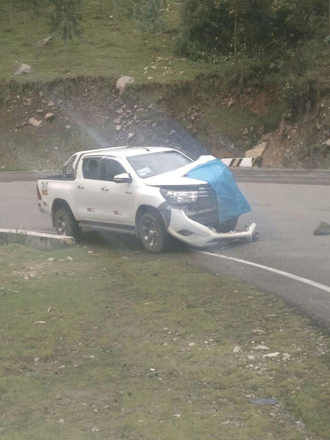 Choque entre un camión y una camioneta deja un herido en Huando