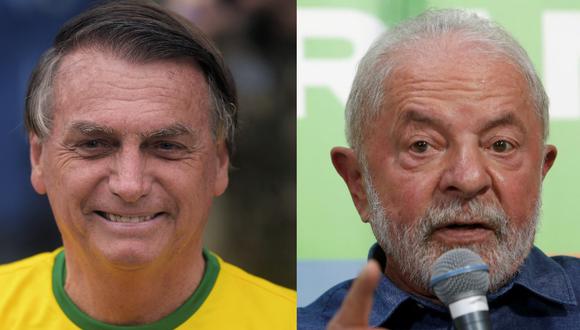Lula da Silva (izquierda) y Jair Bolsonaro se disputan la Presidencia de Brasil en las elecciones de este domingo 2 de octubre del 2022. (Fotos: AFP).