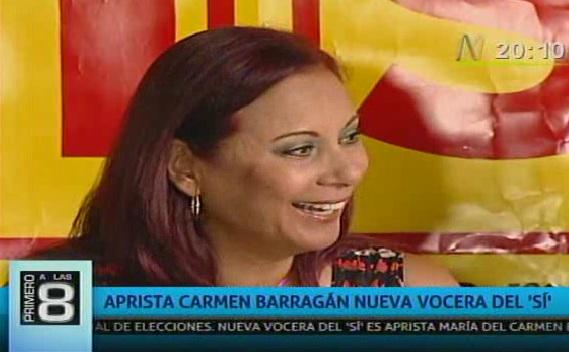 María del Carmen Barragán es la nueva vocera del Sí y llama incapaz a Villarán