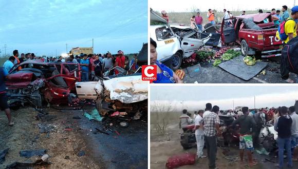 Brutal choque en Sullana deja cuatro muertos y seis heridos (FOTOS)