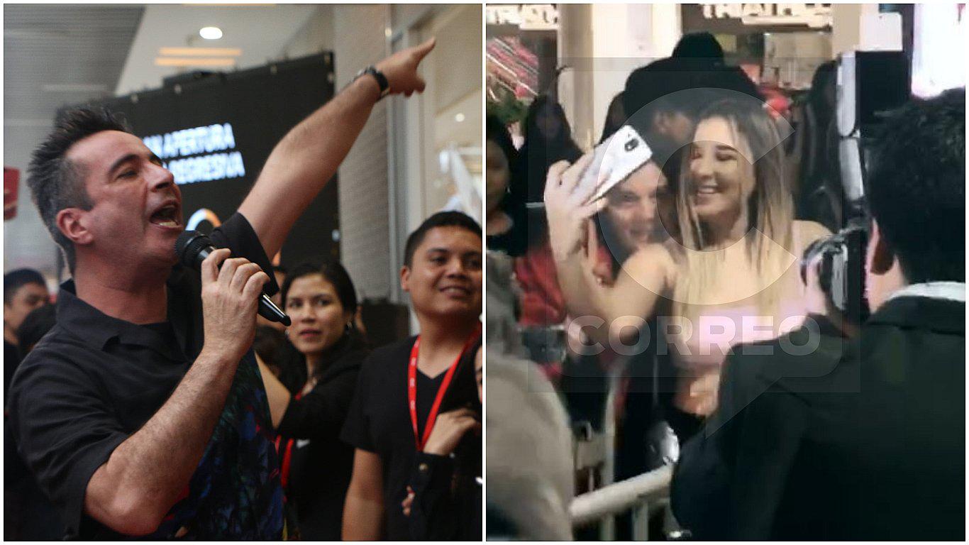 Carlos Carlín y Alessandra Fuller desatan furor en apertura de tienda en Huancayo 