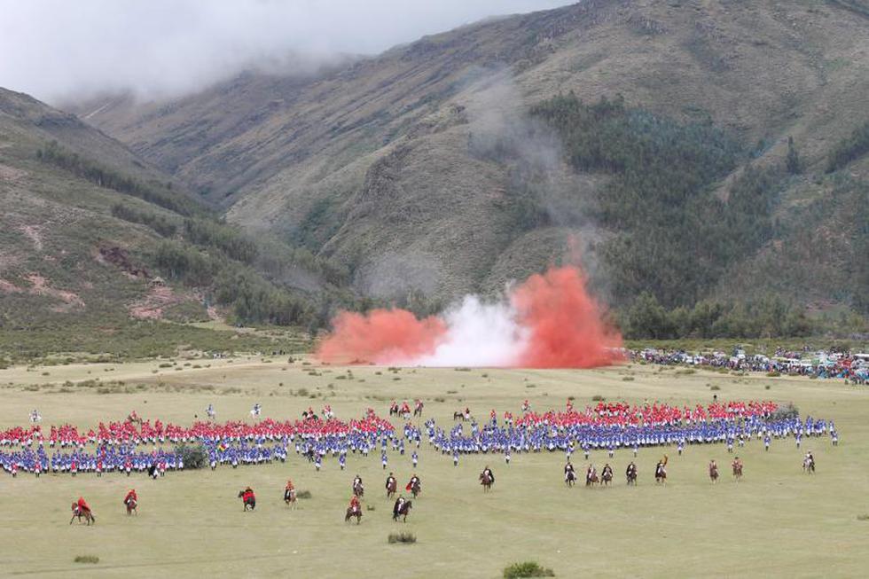 Así se llevó a cabo la gran escenificación de la Batalla de Ayacucho (FOTOS)