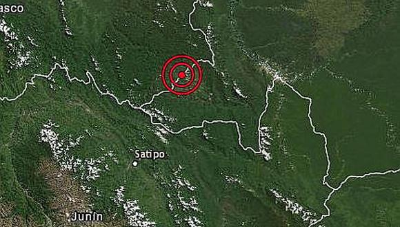 Sismo de 4.1 grados sacudió la provincia de Satipo en Junín