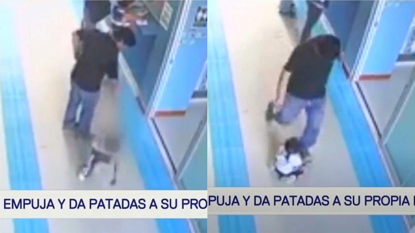Hombre tumba de un manazo y patea a niña que sería su hija en Satipo (VIDEO)