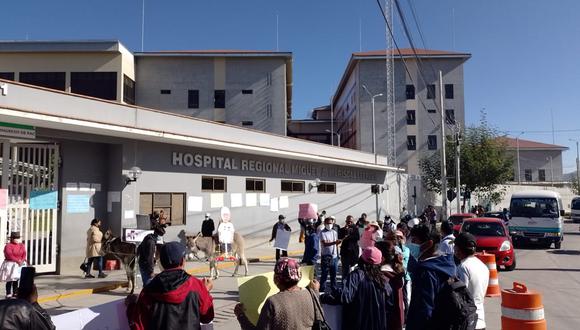 Protesta en hospital