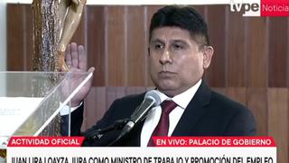 Juan Lira juró como nuevo ministro de Trabajo en reemplazo de Betssy Chávez