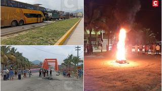 Grupos que acatan paro agrario bloquean vías de acceso al distrito de Pichanaqui (VIDEO)