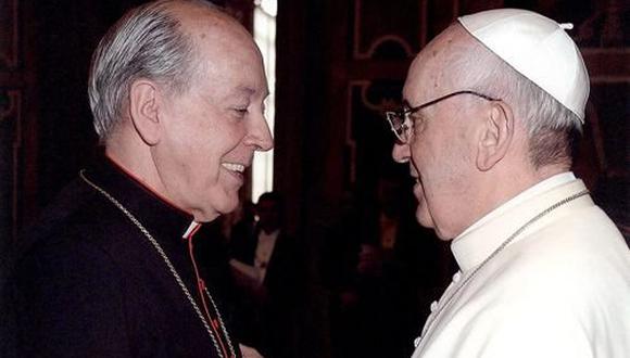 ​Papa Francisco a cardenal Cipriani: “Les pido que recen y haga rezar por mí”