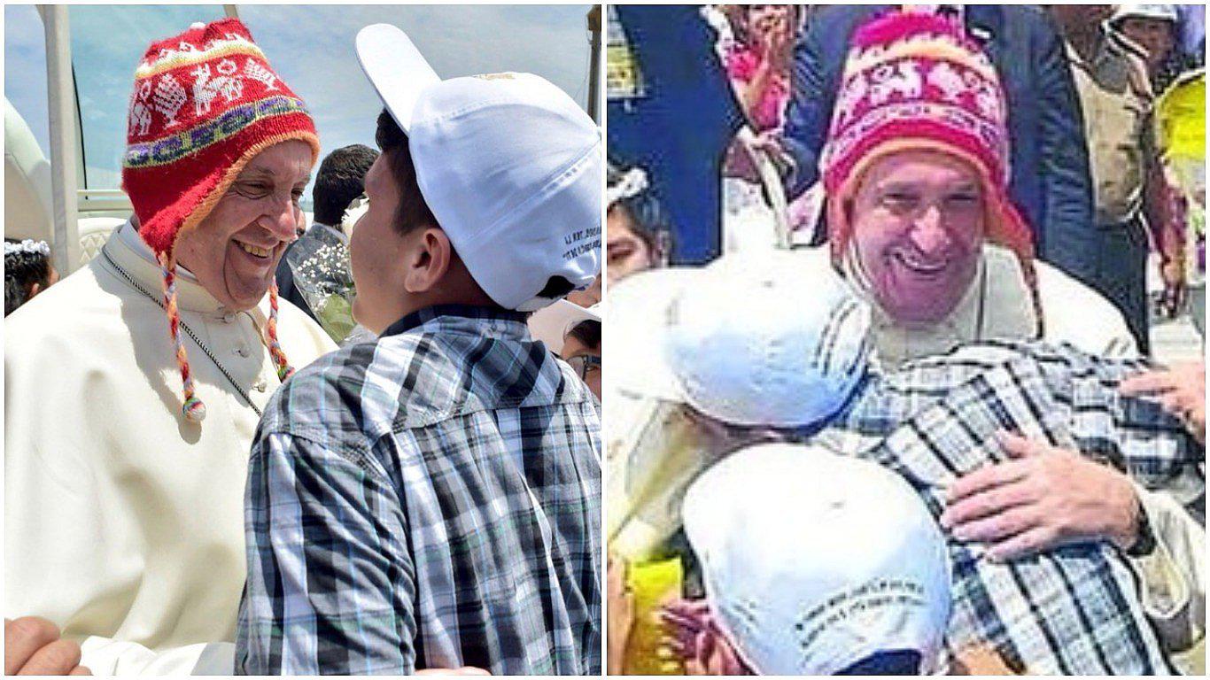 Conoce al adolescente que le regaló un chullo al Papa Francisco 