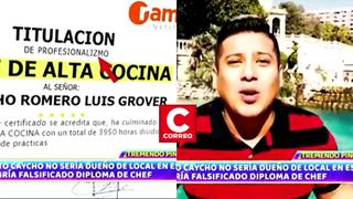 Magaly Medina revela que Luisito Caycho habría falsificado su diploma de chef (VIDEO)