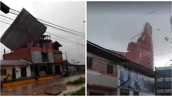 Vientos de 70 km/h azotan este de Huánuco y norte de Ucayali (VIDEO)