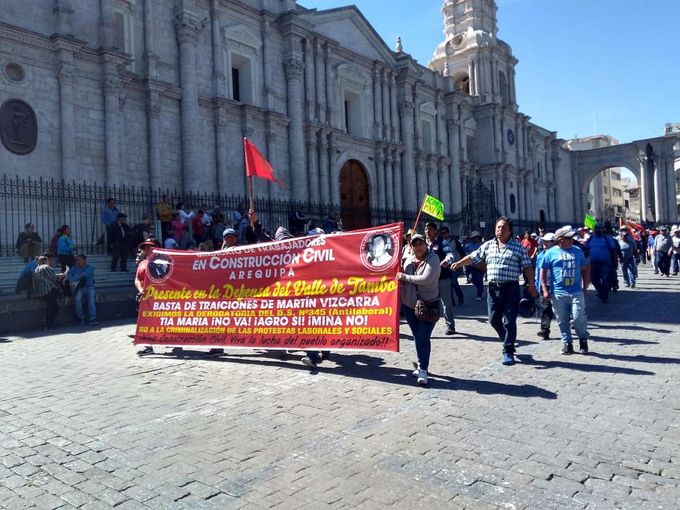 Tía María: Gremios respaldan a enjuiciados por protestas del 2015 (FOTOS)