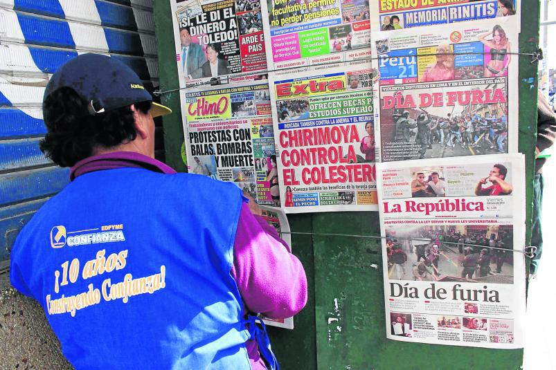 Imponen multas de más de 3 mil soles a canillitas 