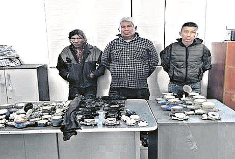 La Policía captura a banda dedicada al robo de medidores en Casma 