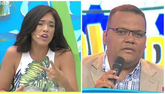 Jazmín Pinedo incomodó al 'Tanque' Arias con pregunta sobre Daniel Peredo (VIDEO)