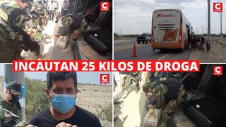 Joven transportaba 25 kilos de cocaína de Tarapoto a Piura (VIDEO)