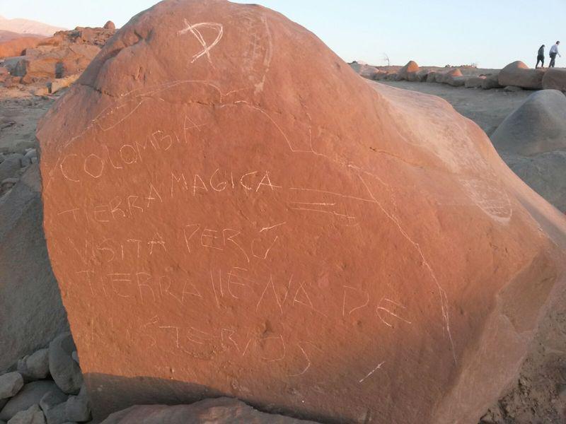 Tacna: Atentan contra otro petroglifo en zona arqueológica de Miculla