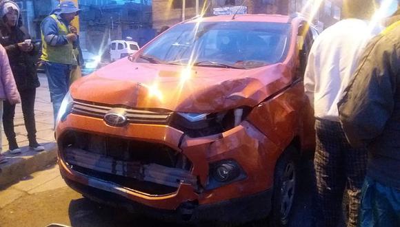 Alcalde de Ilave protagoniza accidente de transito en Puno
