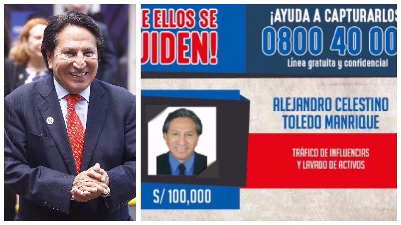 Alejandro Toledo ya no figura en el Programa de Recompensas 