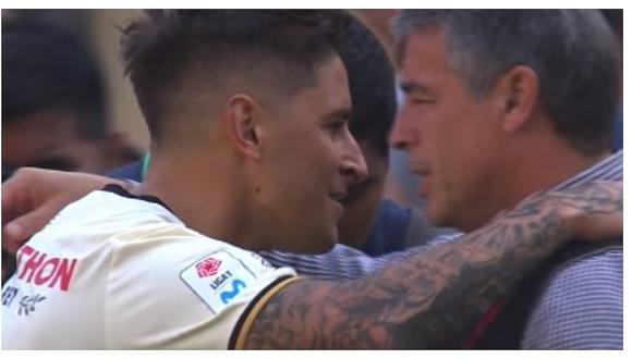 ​Universitario vs Alianza Lima: el efusivo abrazo entre Hohberg y Bengoechea (VIDEO)