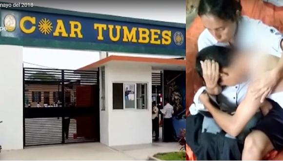 Escolar es amordazado y atado dentro de Colegio de Alto Rendimiento en Tumbes (VIDEO)