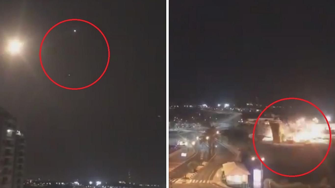 Israel: el preciso instante en el que impactan más de 200 misiles enviados por 'Hamás' (VIDEO)