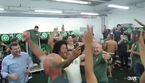 Chapecoense: Así celebraron su pase a la final de la Copa Sudamericana (VÍDEO)