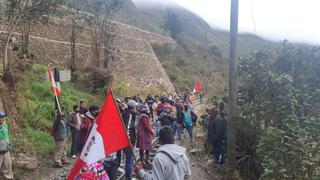Machu Picchu: manifestantes también bloquean acceso al Camino Inca (FOTOS)