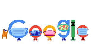 Google alienta a continuar con el uso de las mascarillas en su último doodle