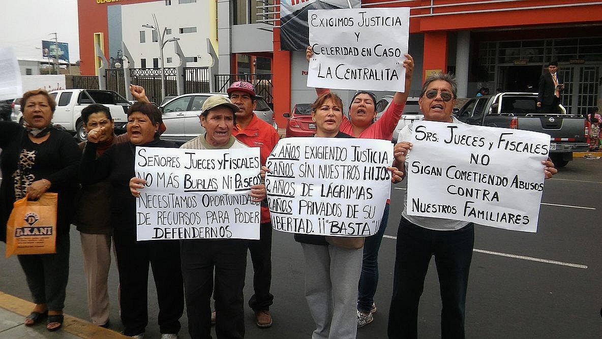  La Centralita: Familiares de prófugos piden que los investiguen en libertad 