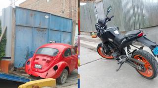 Policía recupera auto y motocicleta que fueron robadas en Ayacucho