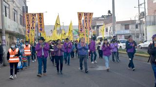 Candidato al GRT Mario Ruiz encabezó caminata proselitista en Tacna