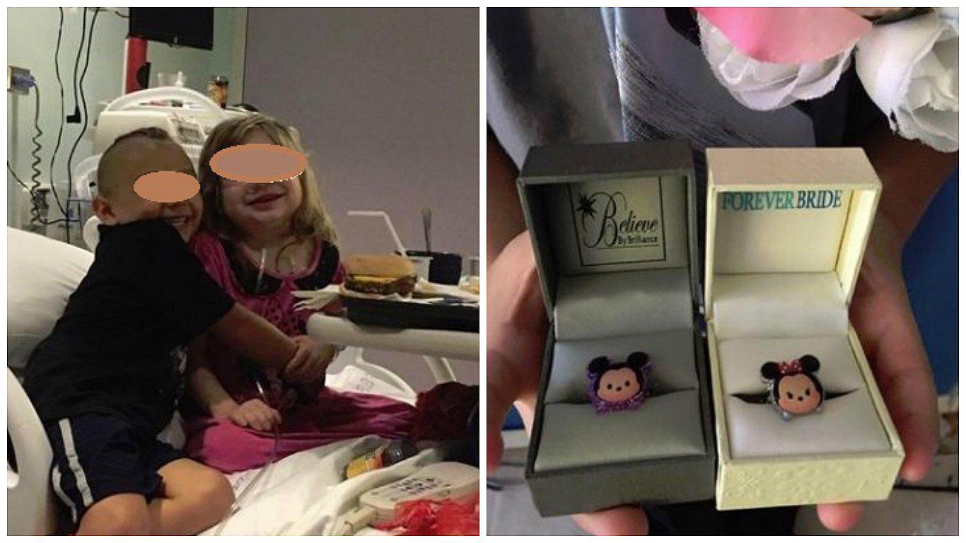 Facebook: niña con enfermedad terminal 'se casó' con su mejor amigo (FOTOS)