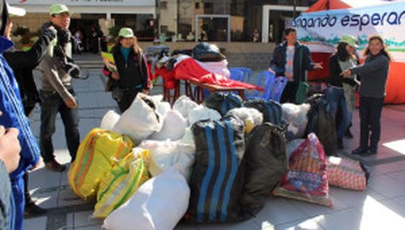 La Oroya: donan dos toneladas de ropa para contrarrestar friaje 