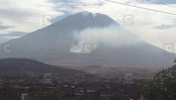 ​Volcán Misti: se quemó 50 hectáreas de forestales