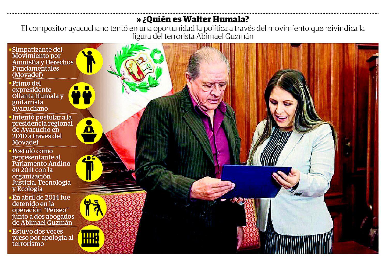 Vilcatoma retirará distinción a simpatizante del Movadef