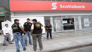 Frustran robo en agencia bancaria en San Martín de Porres