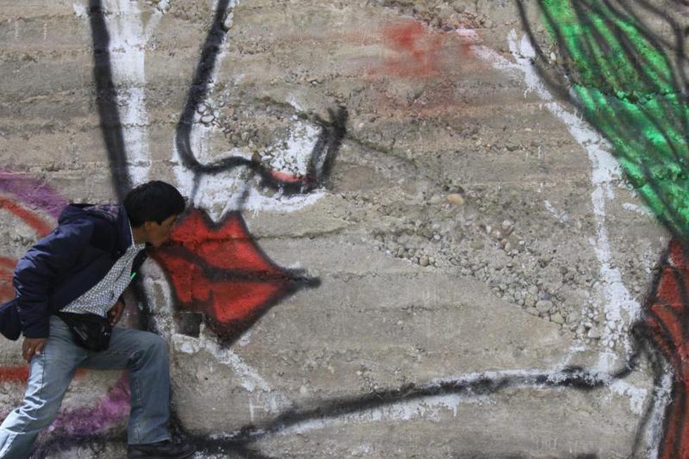 Galería de graffitis en puentes de Huancayo (FOTOS)