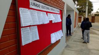 Elecciones 2022: Un total de 87 listas se inscriben en distritos de Tacna