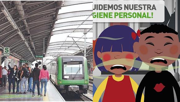 Metro de Lima pide a sus usuarios que mantengan su higiene personal