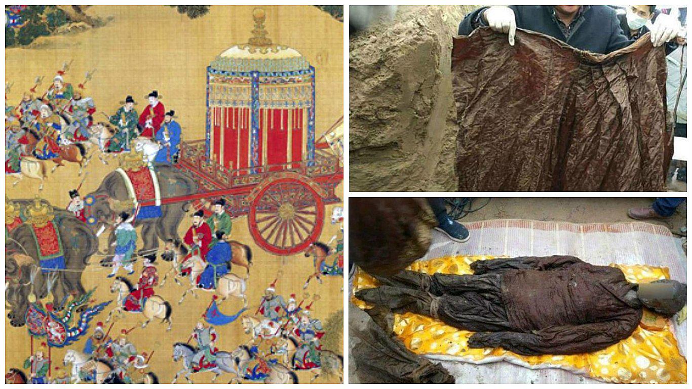 China: Hallan accidentalmente una tumba con dos momias de la dinastía Ming